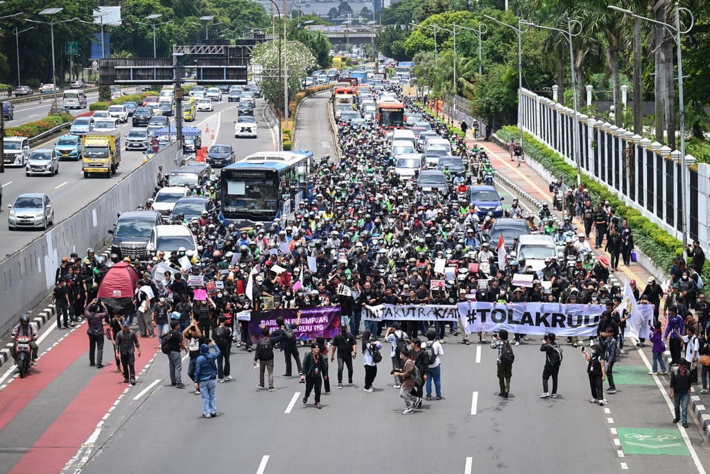 Aksi terkait Revisi UU TNI