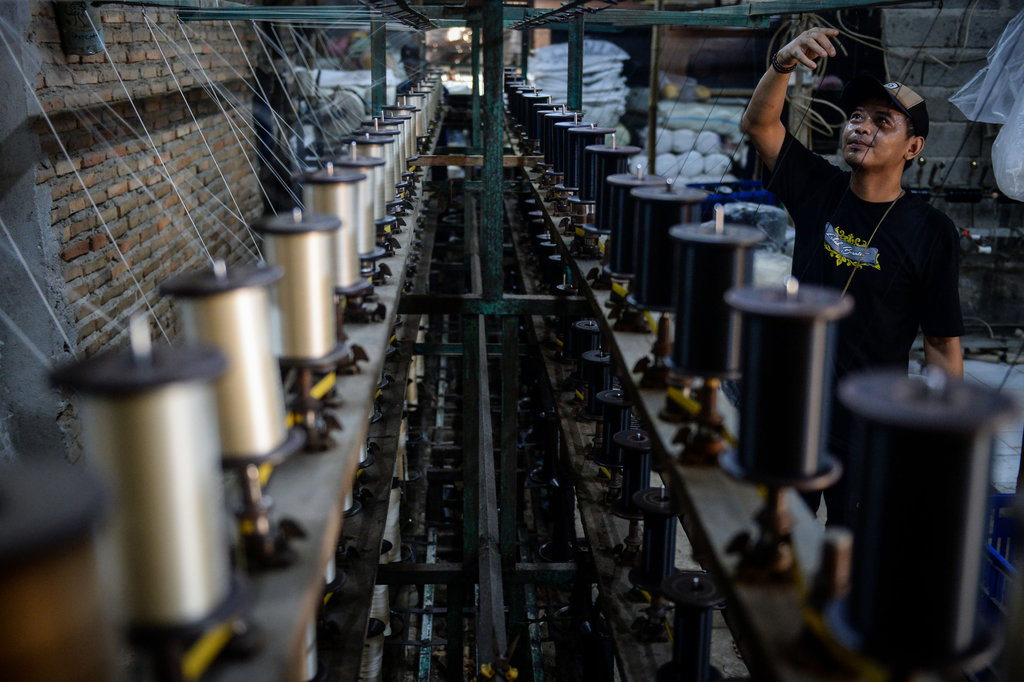 Produksi benang rajut di Tangerang