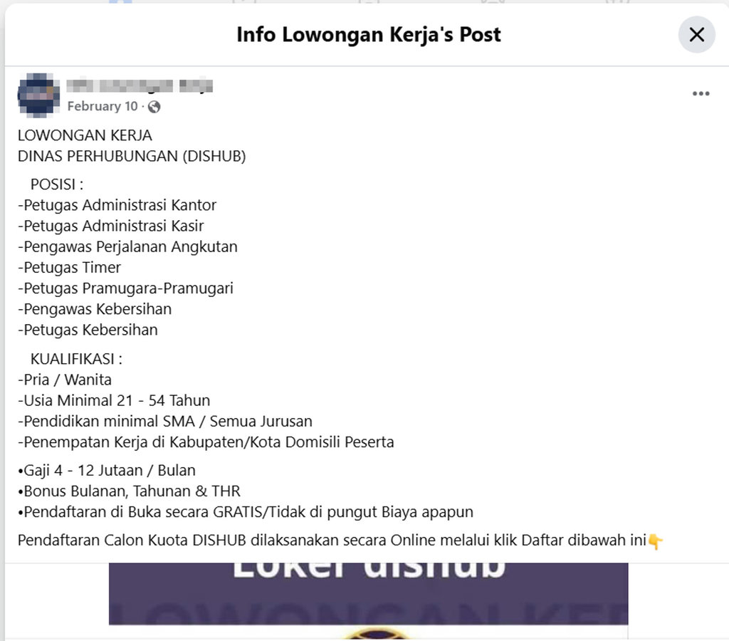 Header Periksa Fakta Hoaks Lowongan Kerja di Lingkungan Pemerintah Daerah. Periksa Fakta Lowongan Kerja di Pemda