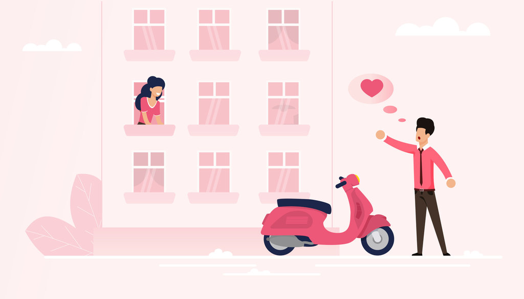 Ilustrasi Romantisasi Vespa. foto/istockphoto Ilustrasi Romantisasi Vespa