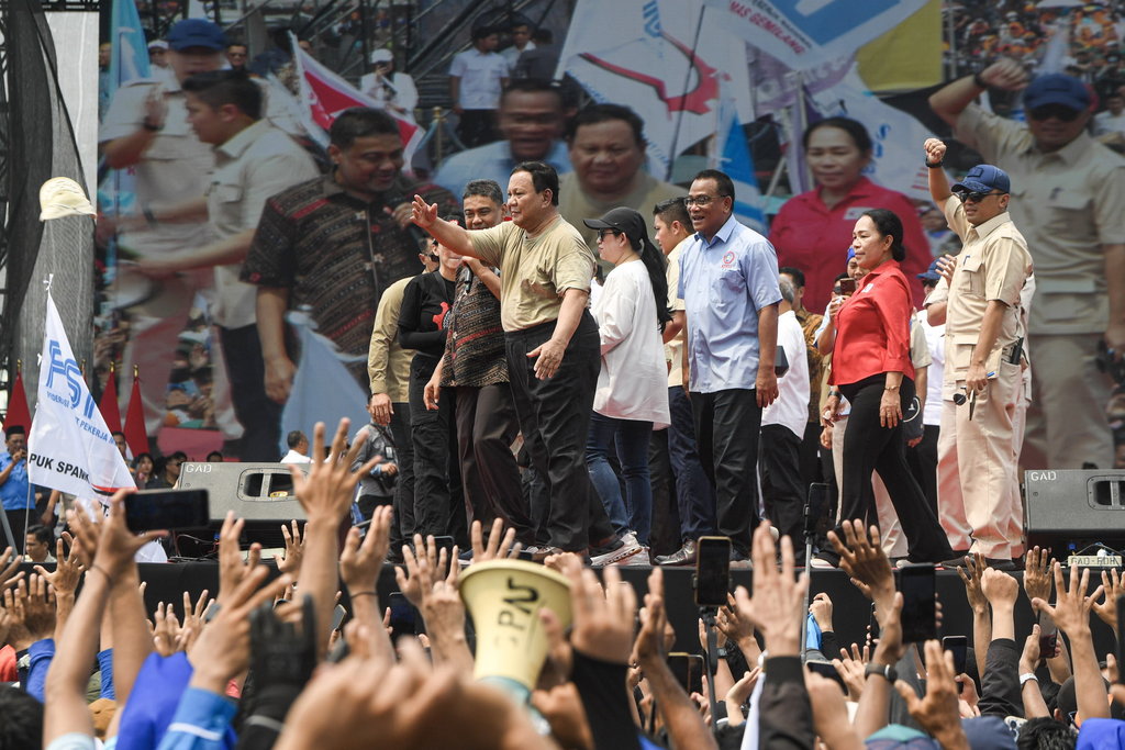 Presiden Prabowo Subianto hadiri perayaan Hari Buruh Internasional