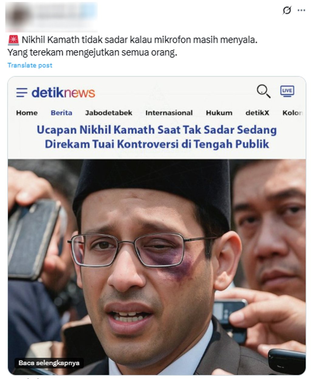 PERIKSA FAKTA Nikhil Kamath 
