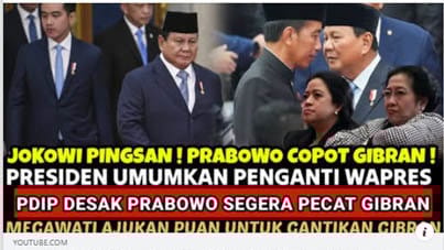  Periksa Fakta Prabowo Resmi Copot Gibran