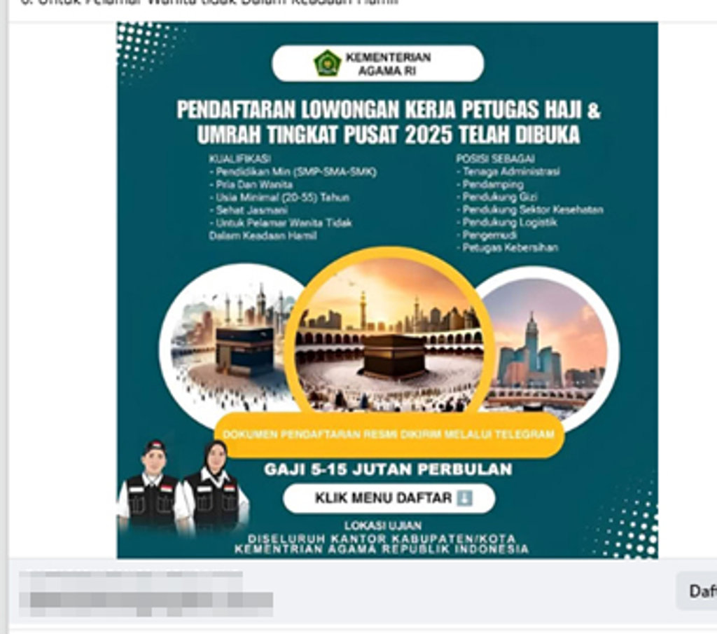 Periksa Fakta Rekrutmen Petugas Haji 2025