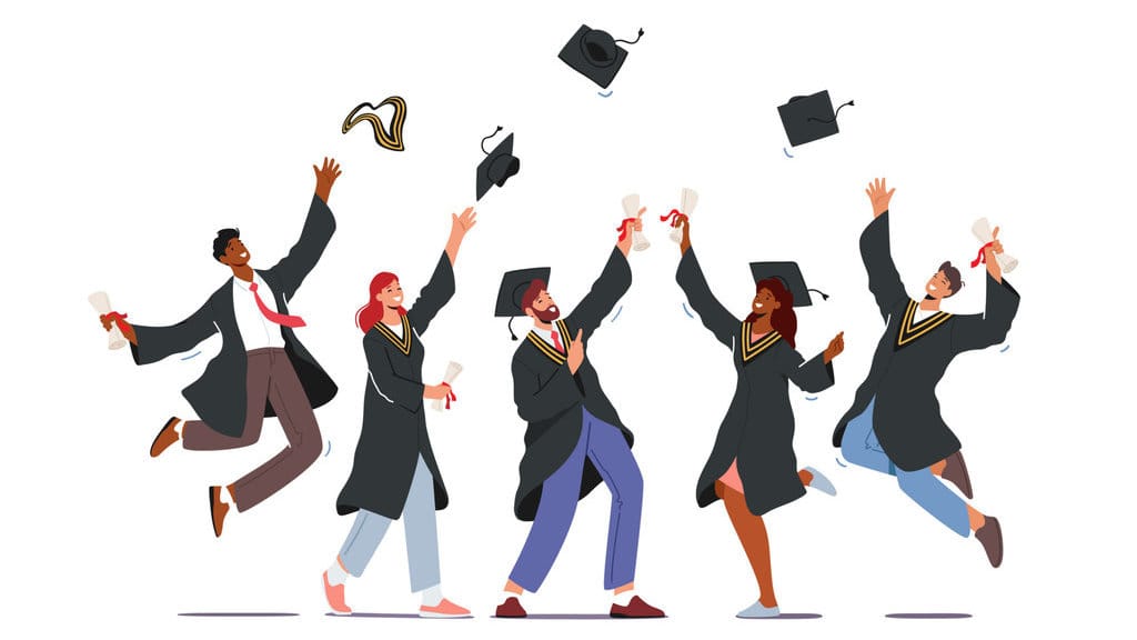 Ilustrasi Menyelesaikan Pendidikan Universitas. FOTO/iStockphoto Ilustrasi Wisuda