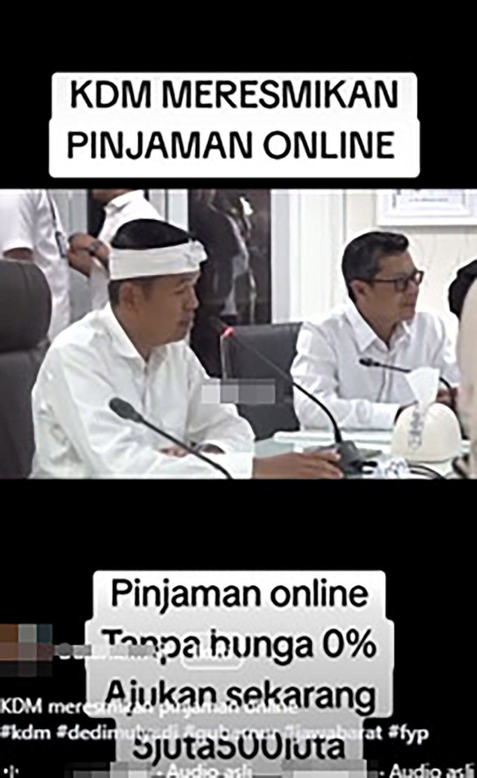 PERIKSA FAKTA Dedi Mulyadi Resmikan Layanan Pinjol 