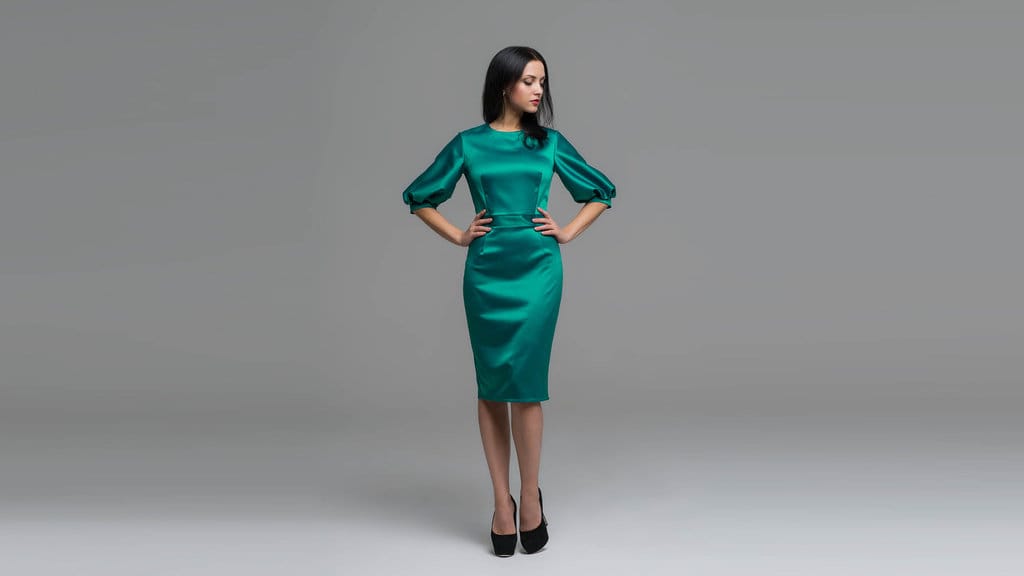  Baju Dress Satin