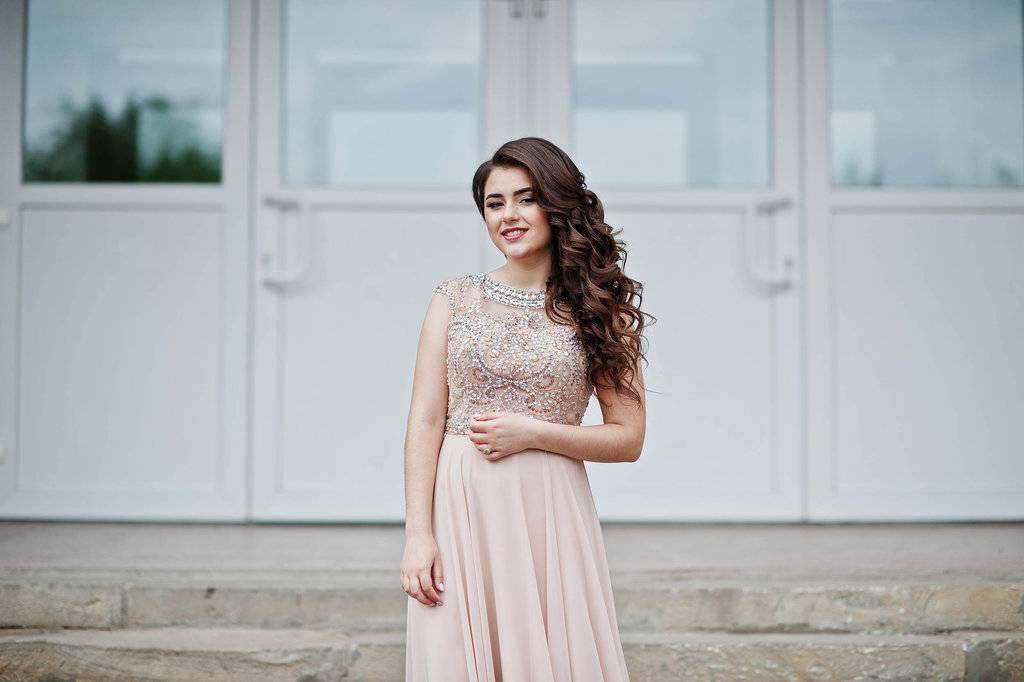 Baju Dress Brokat Kombinasi Sifon