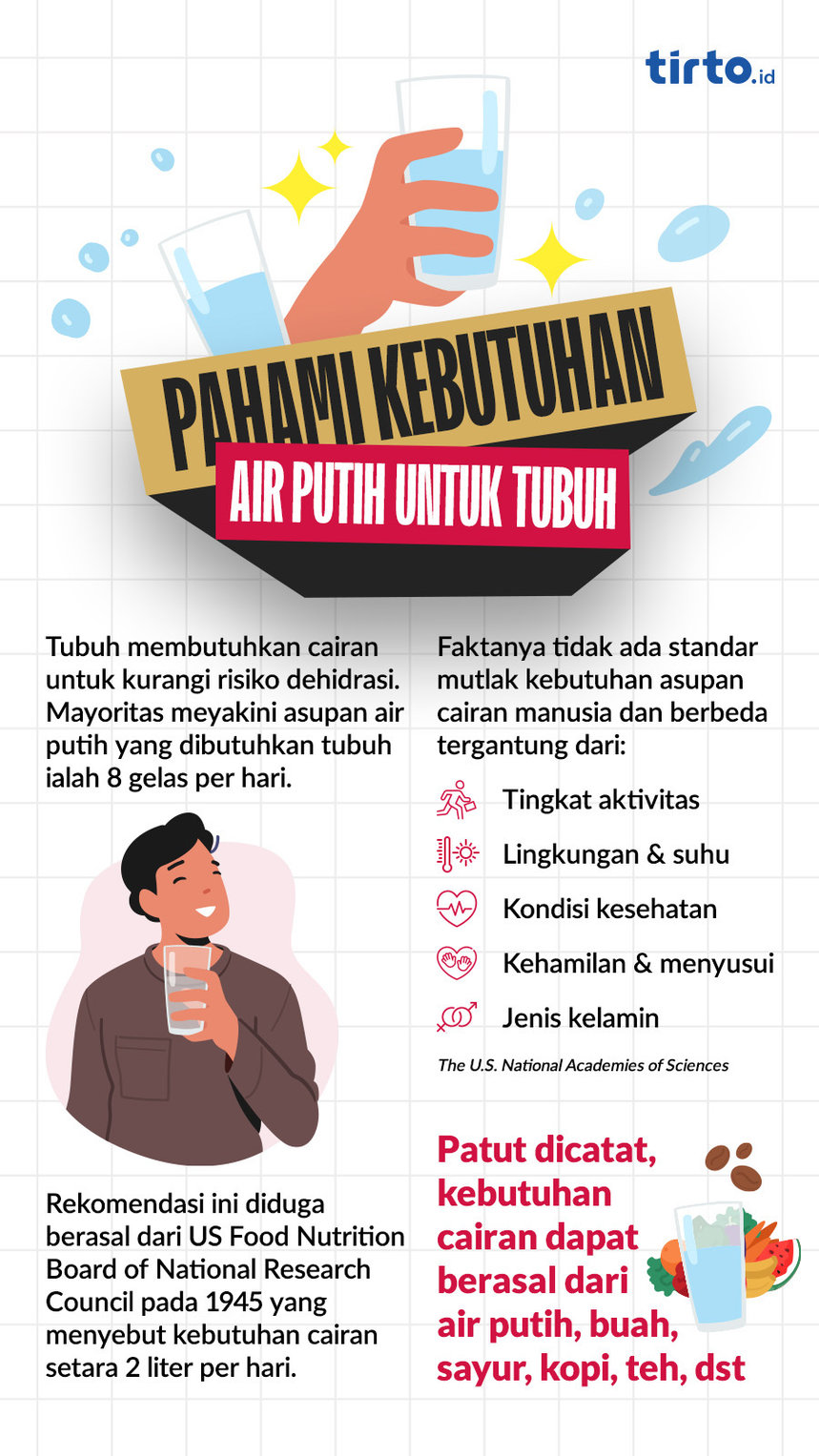 Infografik Minum Air putih