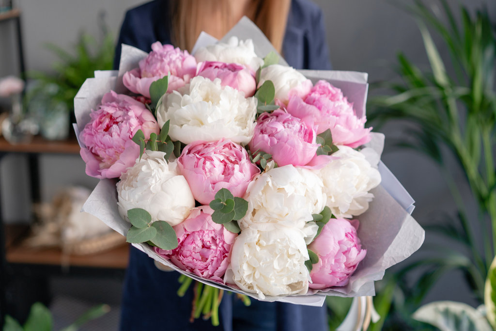 Buket Bunga Peony. FOTO/iStockphoto Buket Bunga Peony