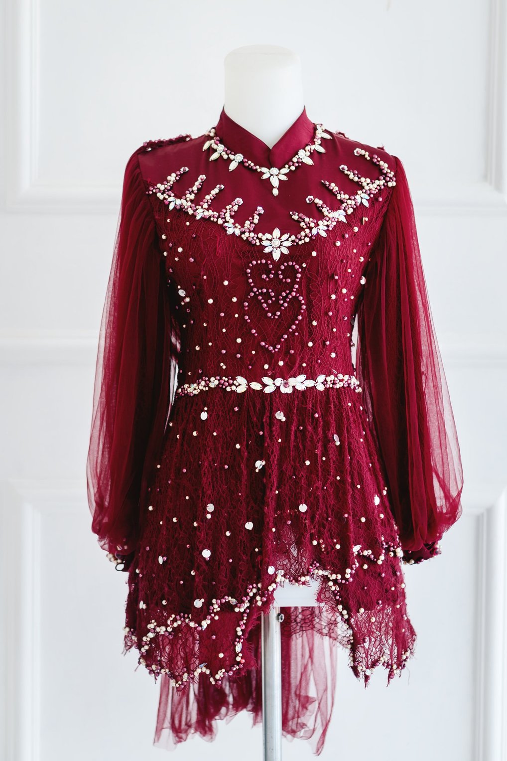 Baju Kebaya Merah Maroon