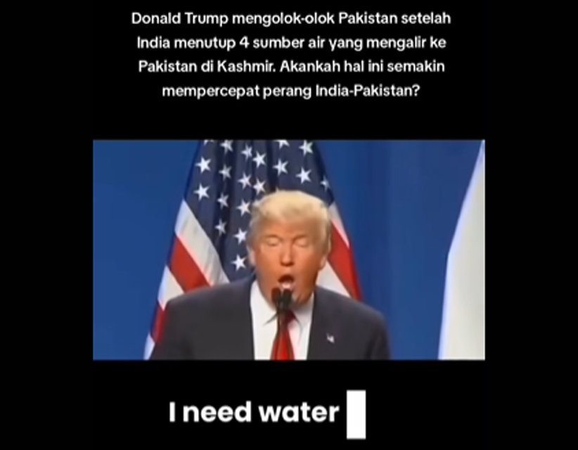 Periksa Fakta Thrump Ejek Pakistan. foto/hotline periksa fakta tirto Periksa Fakta Thrump Ejek Pakistan