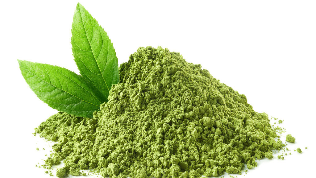 Tumpukan bubuk teh matcha hijau. FOTO/iStockphoto Teh Matcha