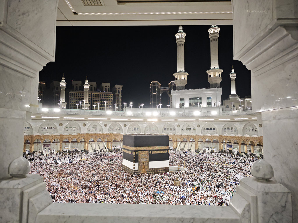 Suasana Masjidil Haram jelang puncak musim haji