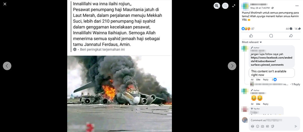 Periksa Fakta Jemaah Haji Mauritania