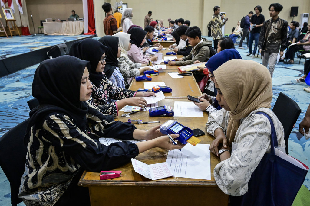 Pengambilan beasiswa KJMU di Jakarta