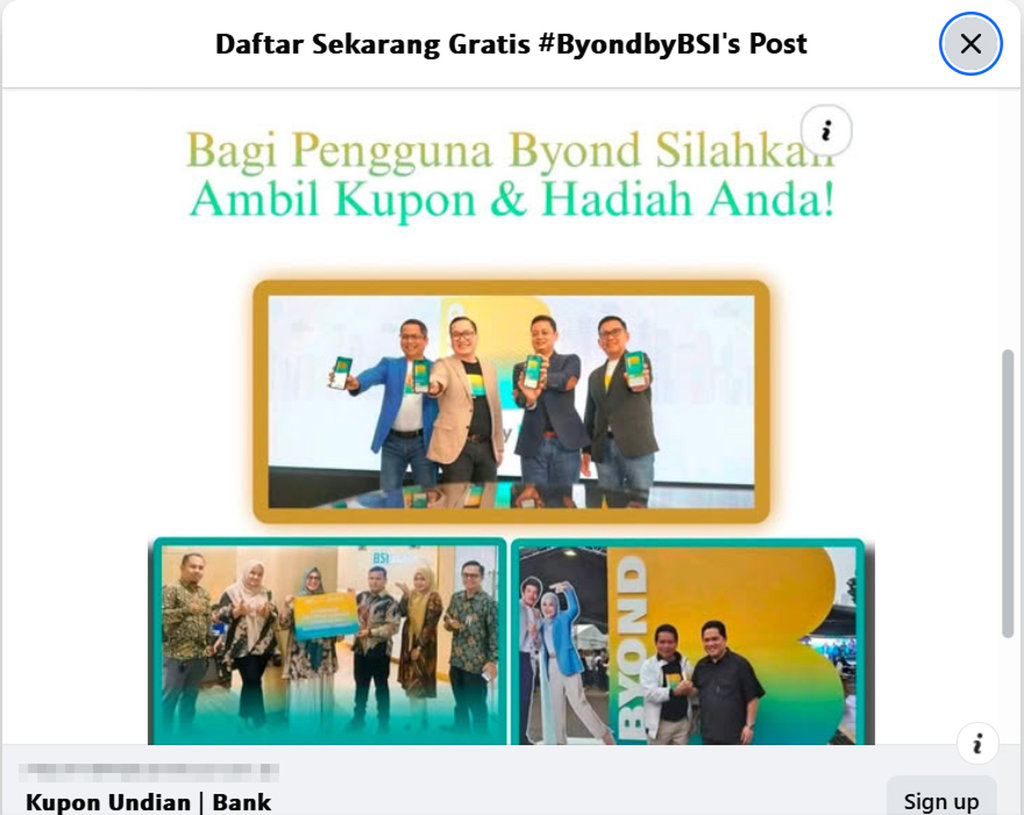 Periksa Fakta Hoaks Undian BSI. Periksa Fakta Hoaks Undian BSI