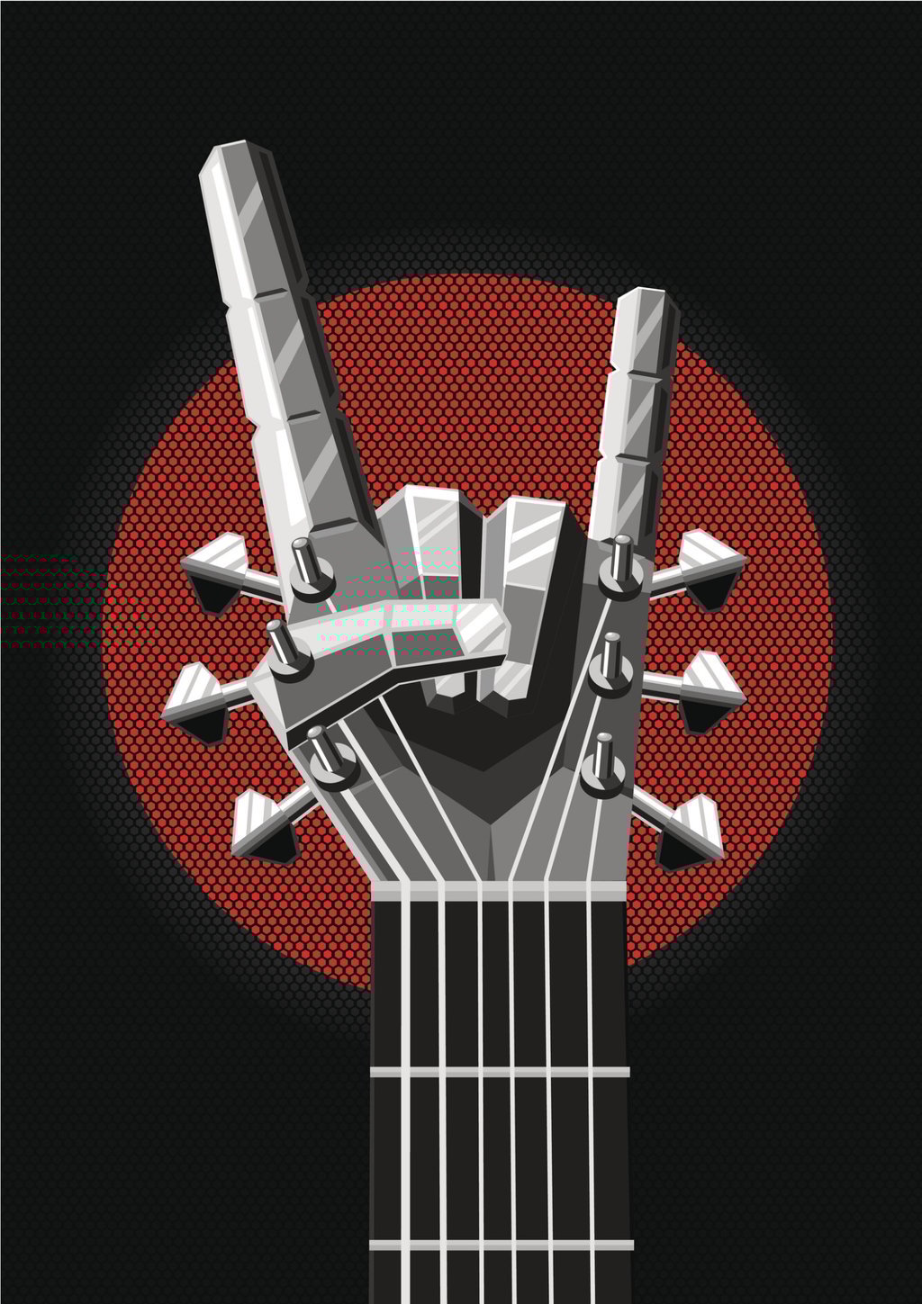 Ilustrasi stigma musik metal
