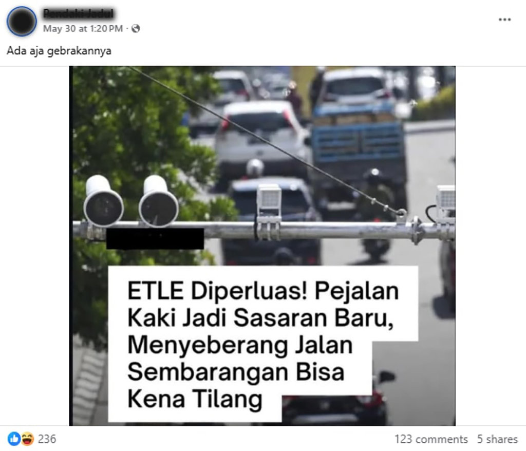 HEADER PERIKSA FAKTA ETLE Bisa Tilang Pejalan Kaki