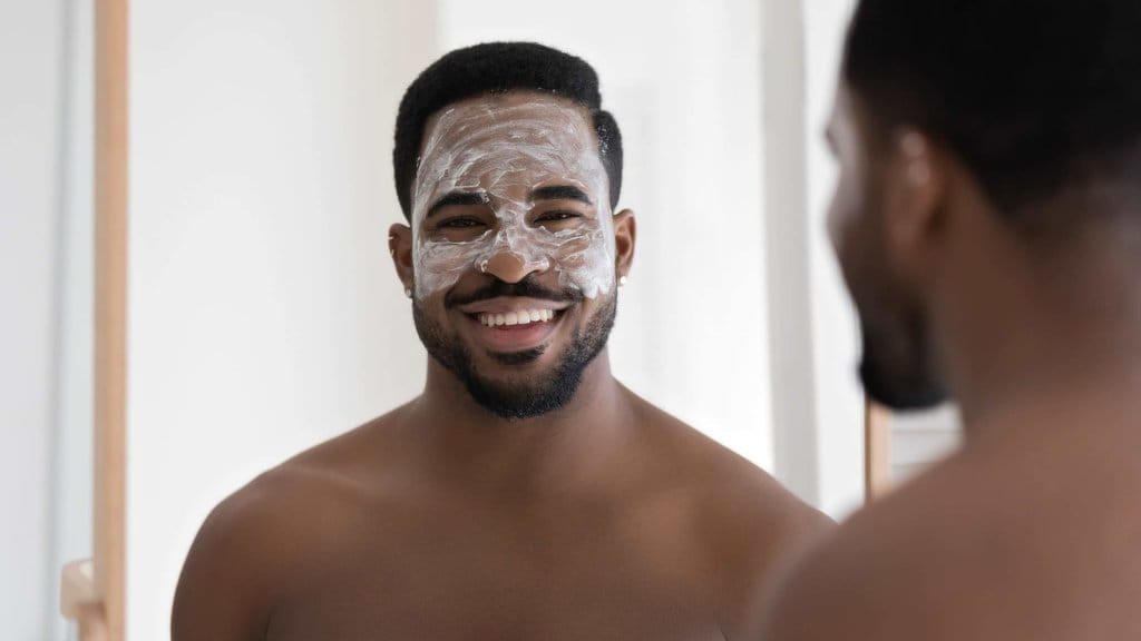 Ilustrasi Skincare Pria. foto/istockphoto Ilustrasi Skincare Pria