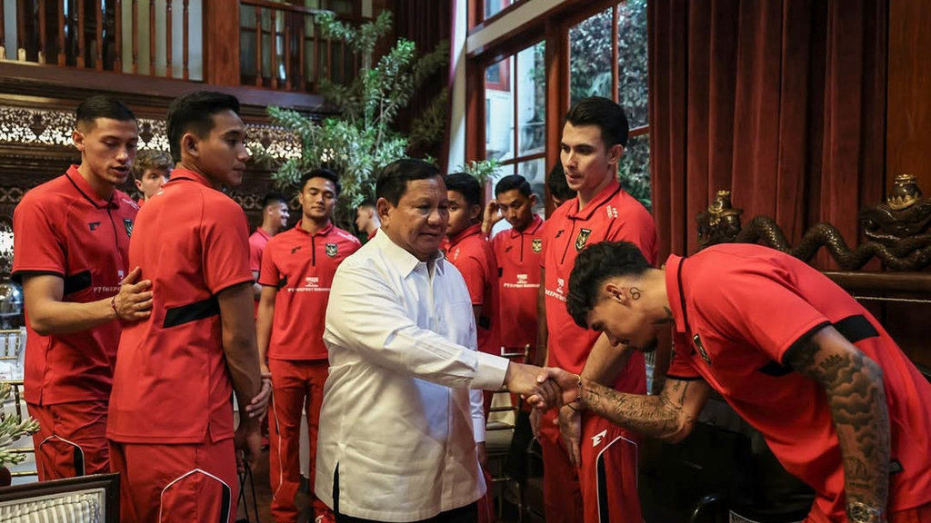 Presiden Terima Kedatangan Timnas Indonesia