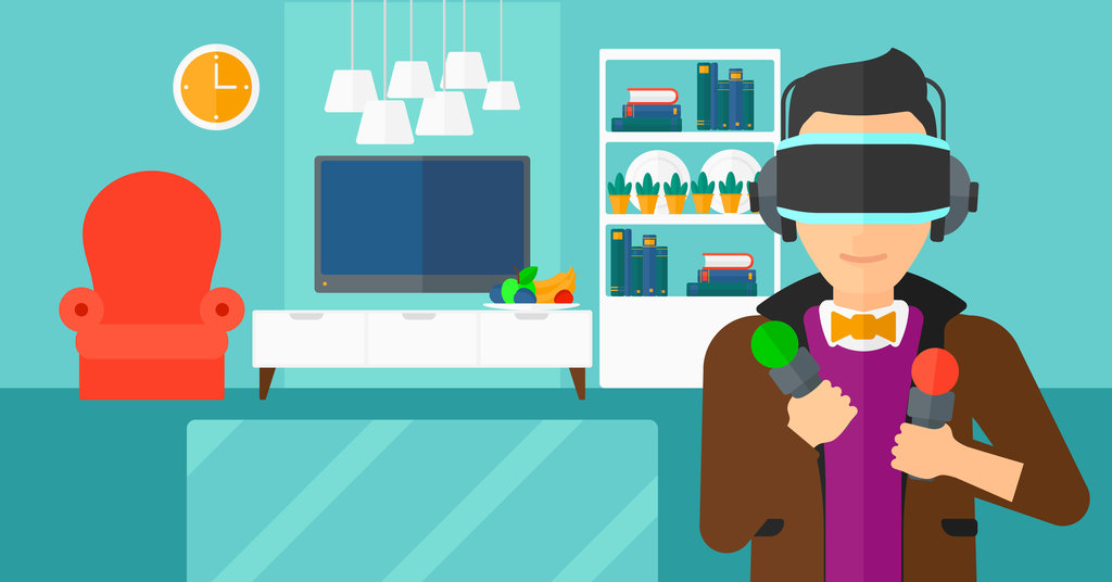 Ilustrasi konten video dan VR