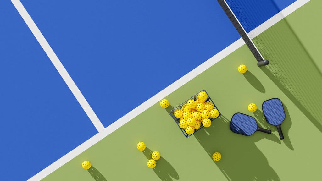Ilustrasi olahraga pickleball