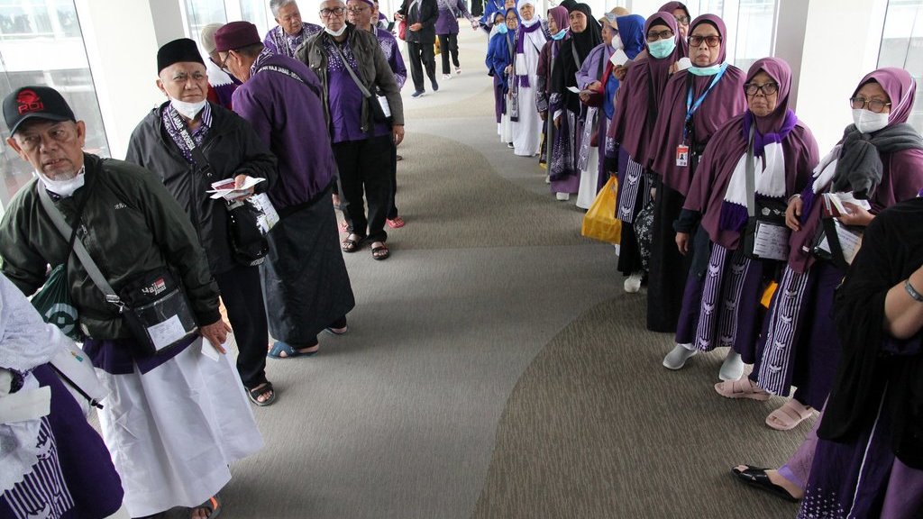 Jamaah haji penumpang Saudi Airlines dipulangkan ke Jakarta