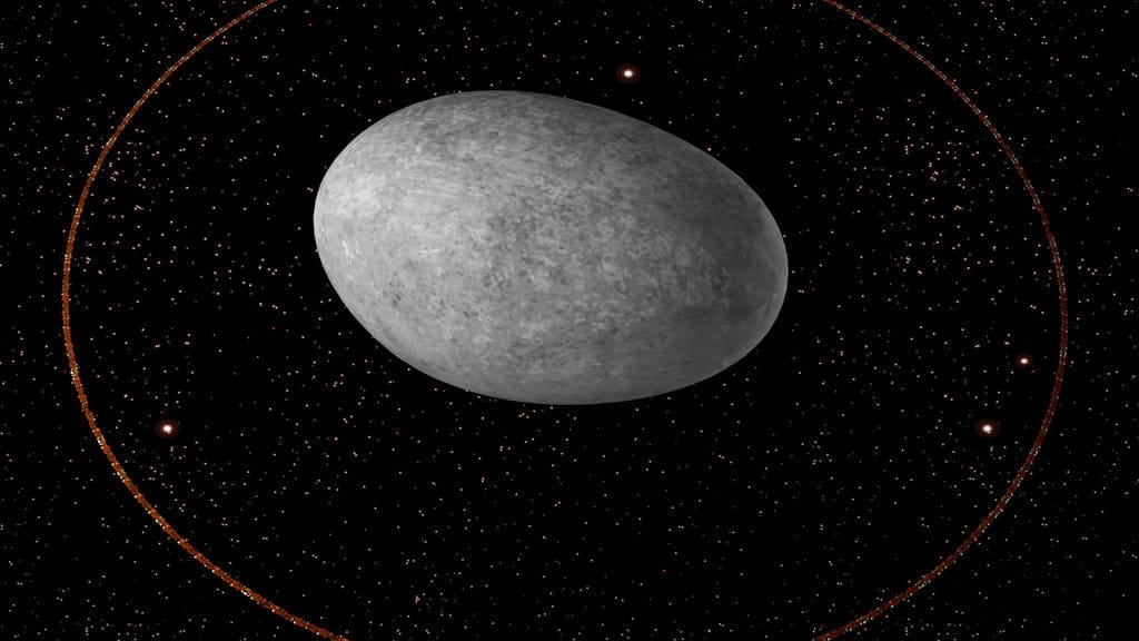 Ilustrasi Planet Haumea