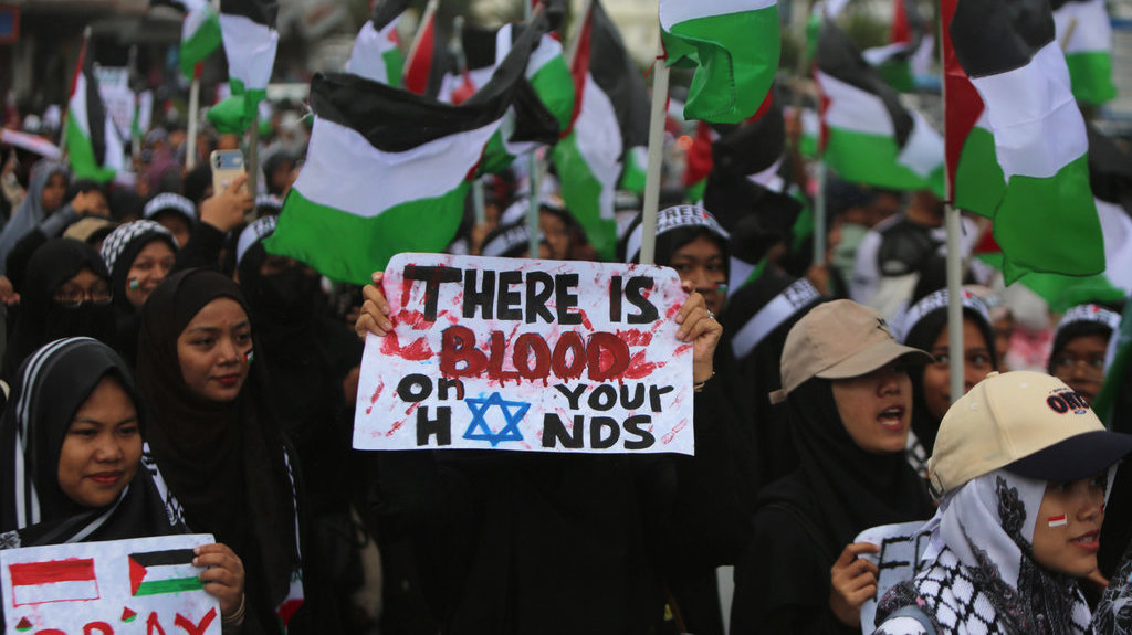 Aksi bela Palestina di Aceh