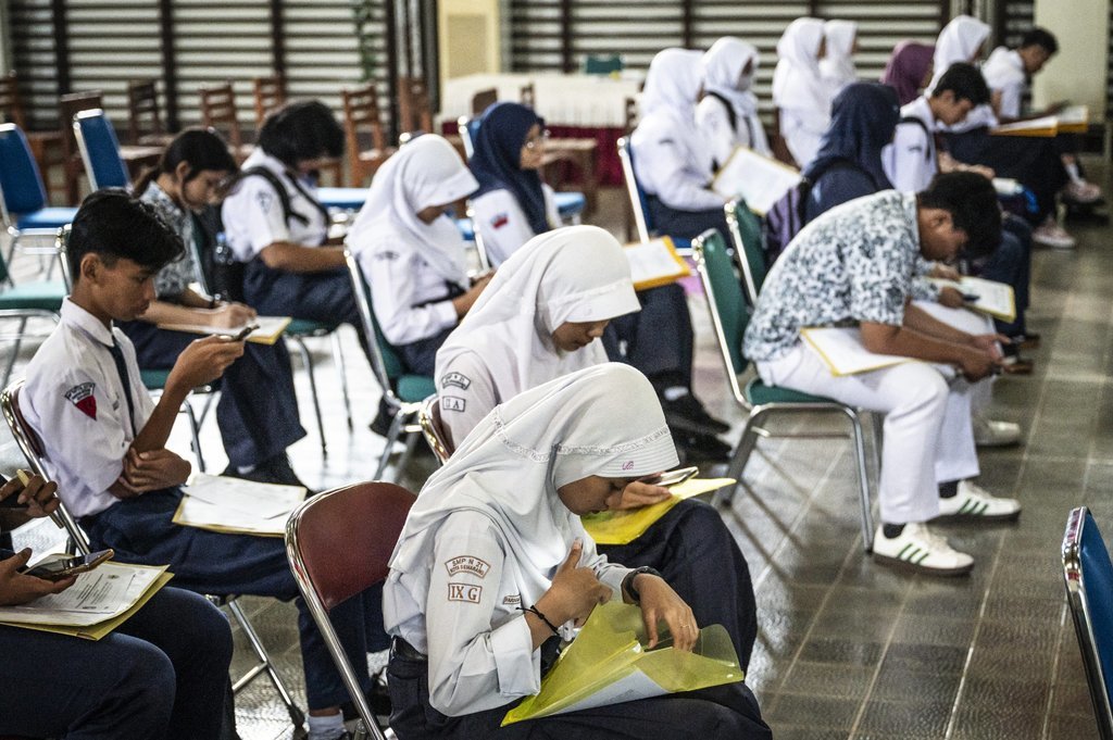 Ilustrasi daftar ulang SPMB/PPDB. ANTARA FOTO/Aprillio Akbar/YU Daftar ulang SPMB Jawa Tengah