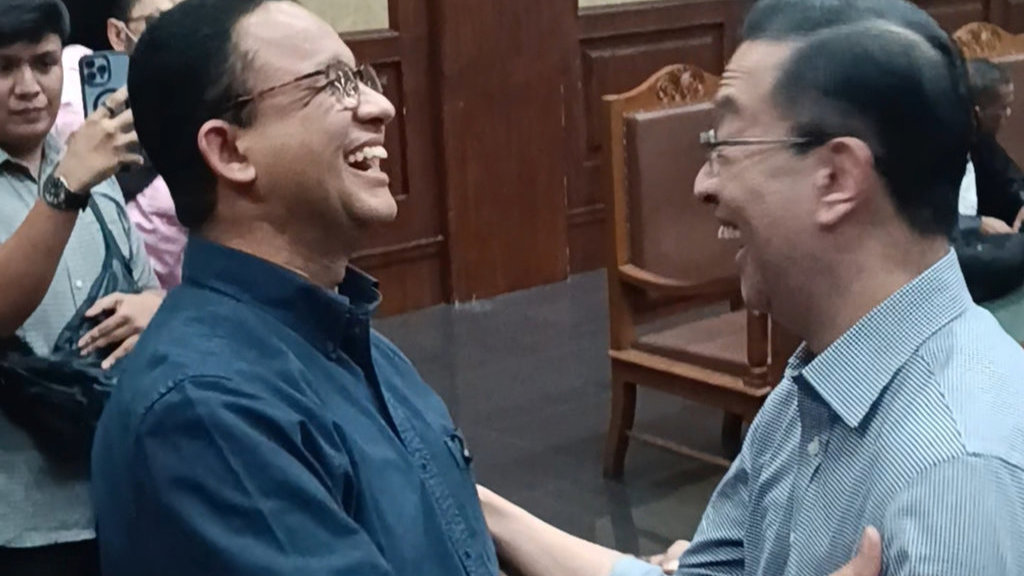 Anies Hadiri Sidang Tom Lembong, Harap Hakim Junjung Keadilan