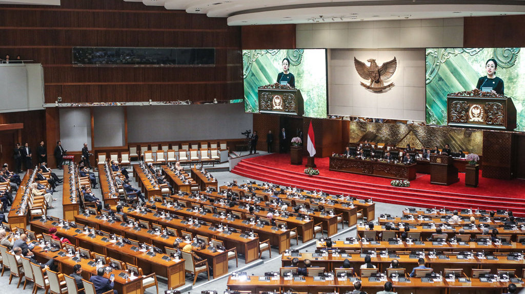 Rapat paripurna DPR pembukaan masa persidangan 