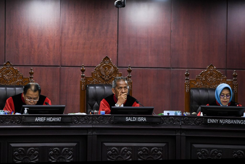 Sidang uji materi UU tentang MPR, DPR, dan DPRD