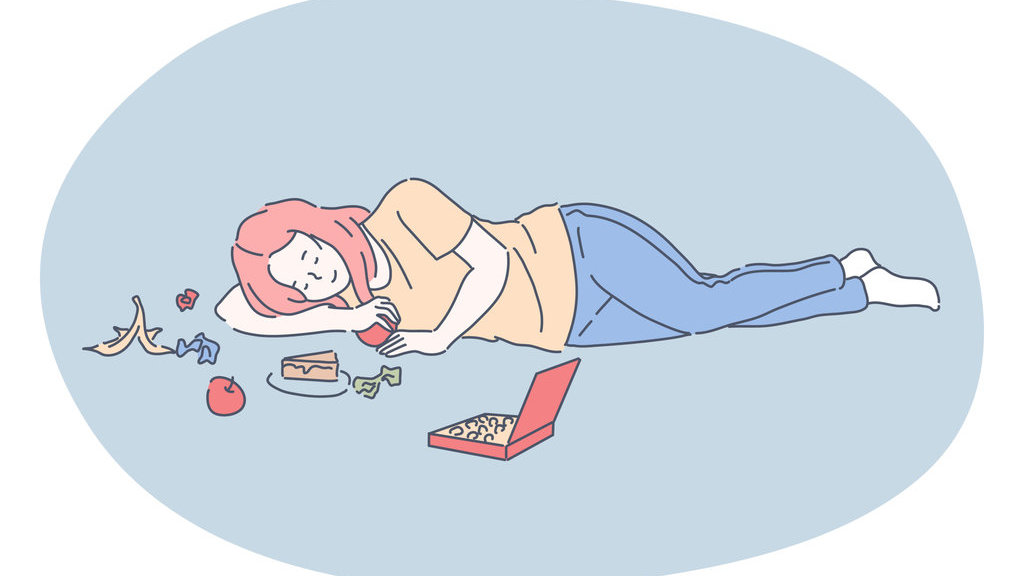 Ilustrasi Makan Sebelum Tidur