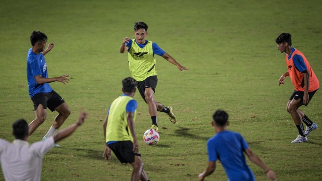 Sesi latihan Liga Indonesia All Star