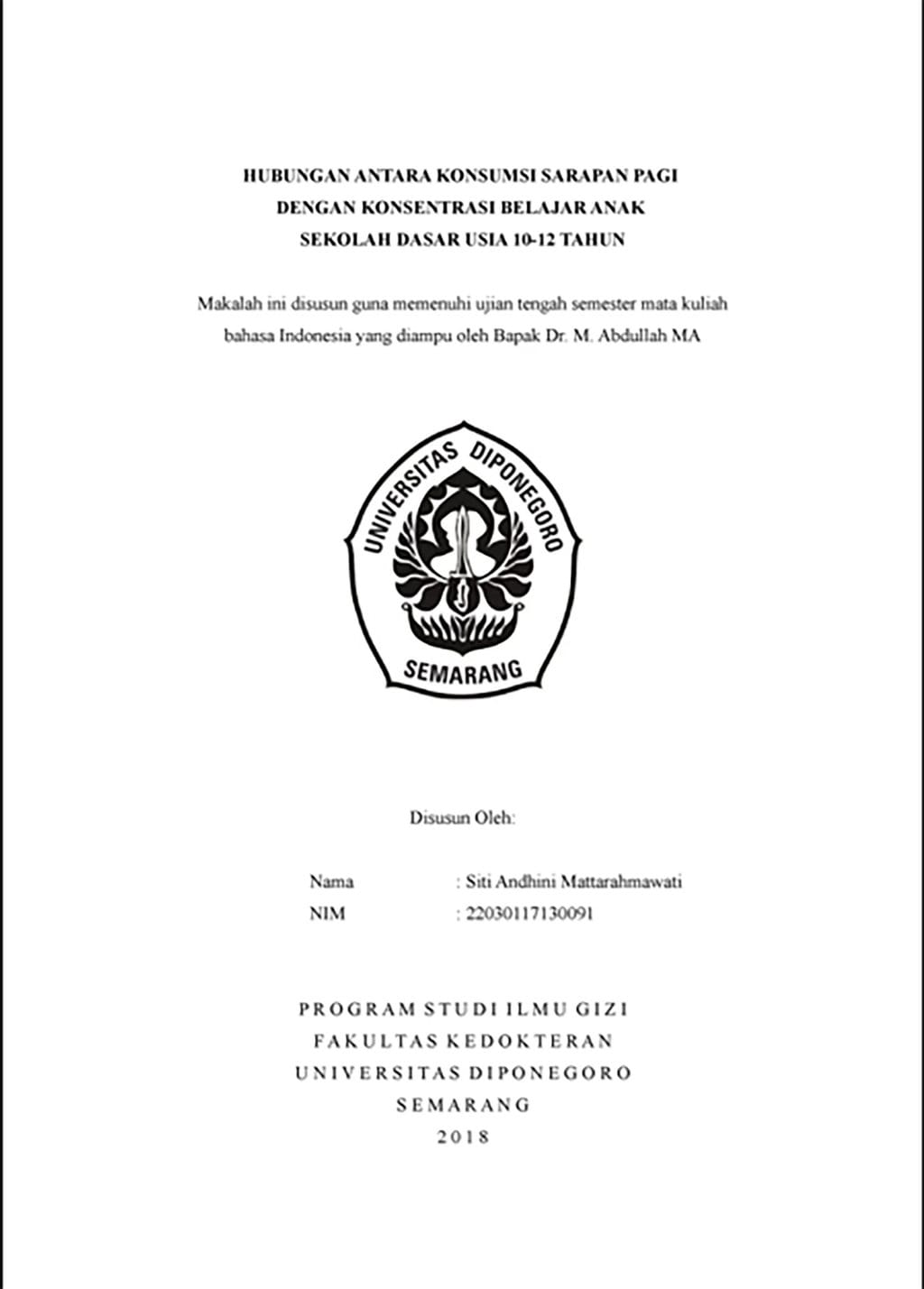 Universitas Diponogoro Semarang