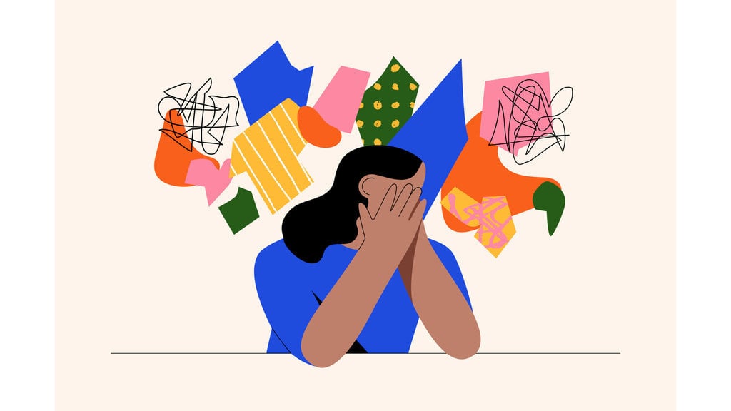 Ilustrasi Stres Dengan Pekerjaan