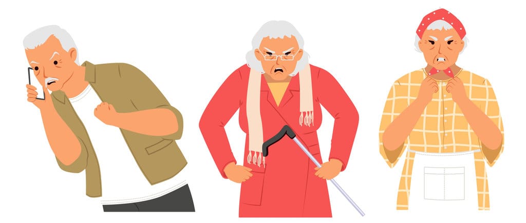 ilustrasi orang tua menyebalkan
