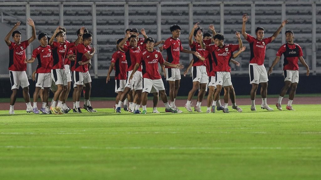 Latihan Timnas Indonesia U23 jelang Piala AFF