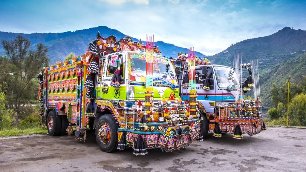 Dekorasi Etnik Truk Pakistan