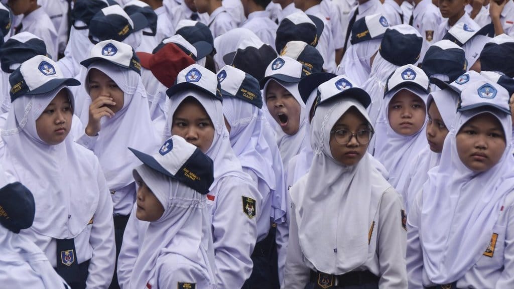 Hari pertama masuk sekolah di Ciamis