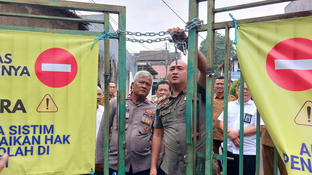 Aksi Penutupan Sekolah di SMAN 6 
