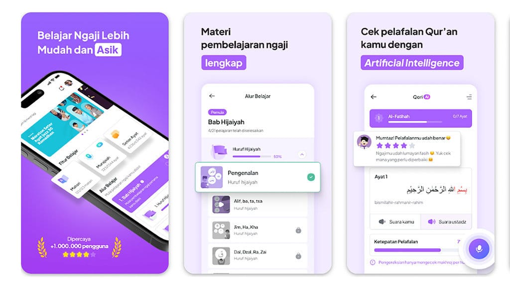 Aplikasi Qaraa. foto/Googleplay Aplikasi Qaraa