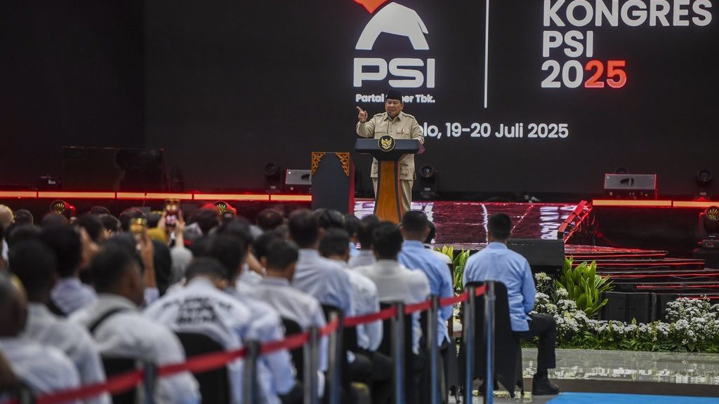 Presiden Prabowo tutup Kongres PSI 2025