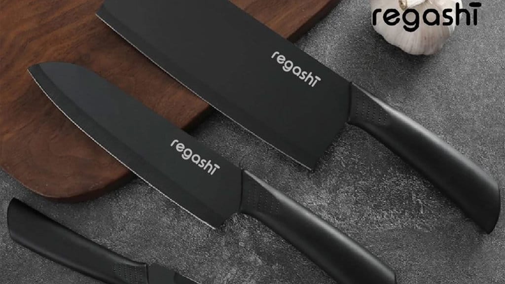 Regashi black knife set