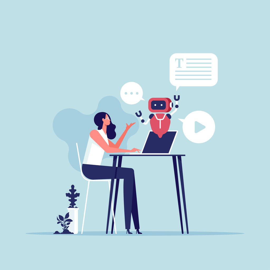 ilustrasi kepercayaan berlebih pada AI