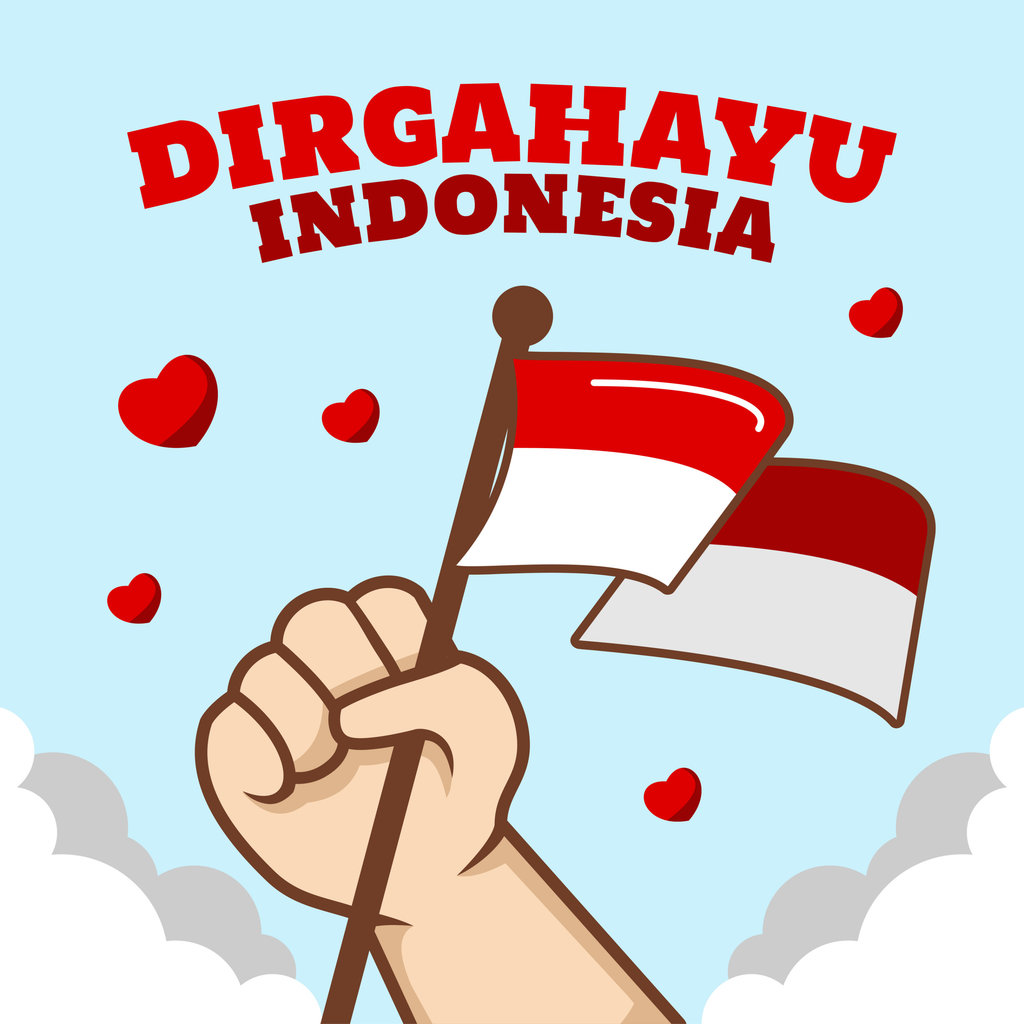 Dirgahayu Indonesia. FOTO/iStockphoto Dirgahayu Indonesia