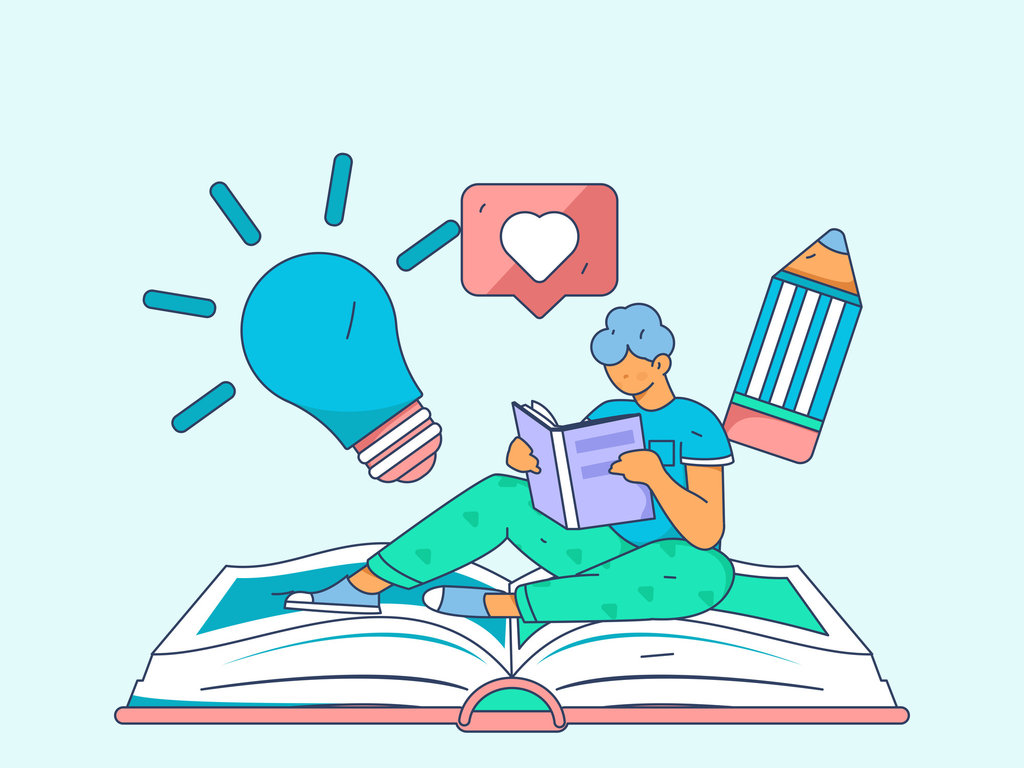 Ilustrasi tren baca buku. FOTO/iStockphoto Ilustrasi tren baca buku