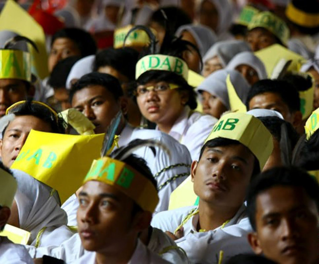 ilustrasi mahasiswa baru . (FOTO ANTARA/Novandi K Wardananz) Ilustrasi OSPEK Kampus